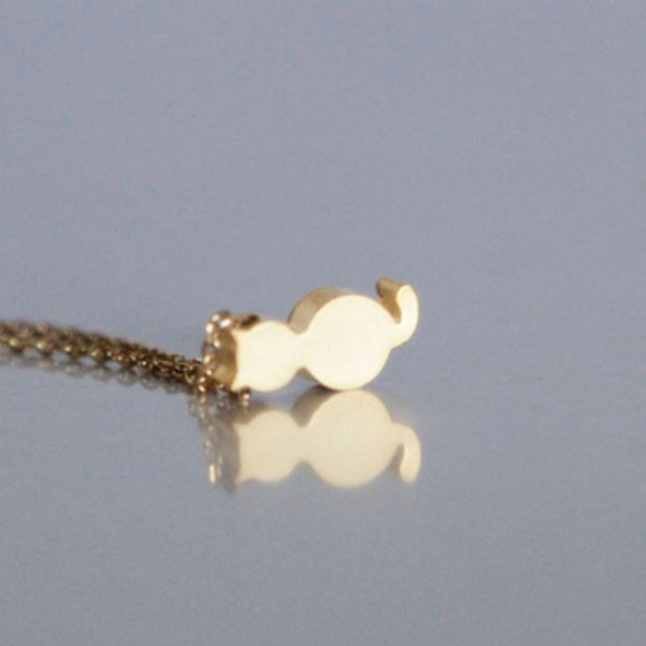 Gold Cat Necklace/Bracelet/Anklet, Handmade 🌸 - Picture 2 of 5